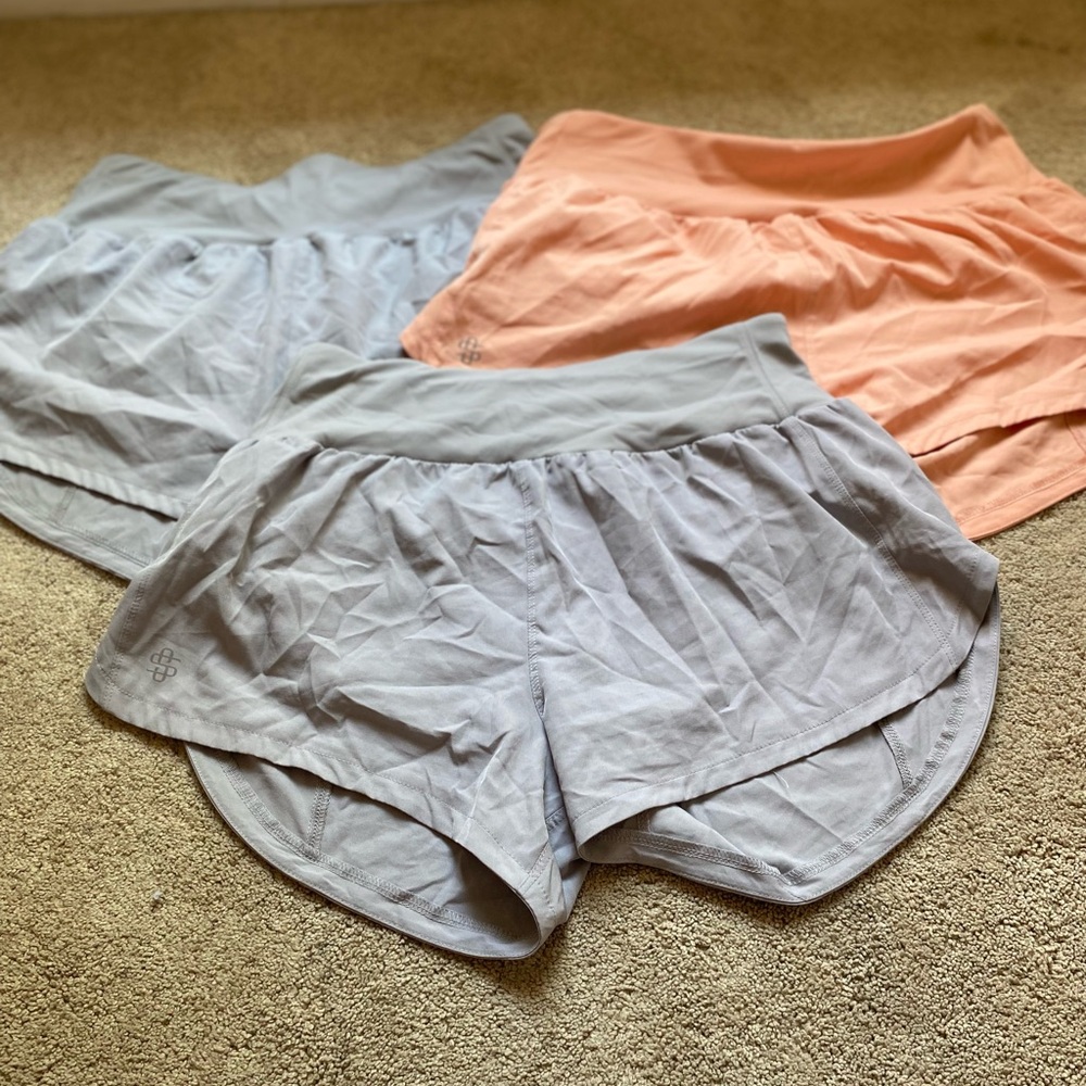 Simply Southern Athletic Shorts - Gray and Orange